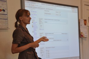 E-õppekeskkonna Moodle koolitus. Pildil Veronika Rogalevitš E-õppekeskkonna Moodle koolitus. Pildil Veronika Rogalevitš